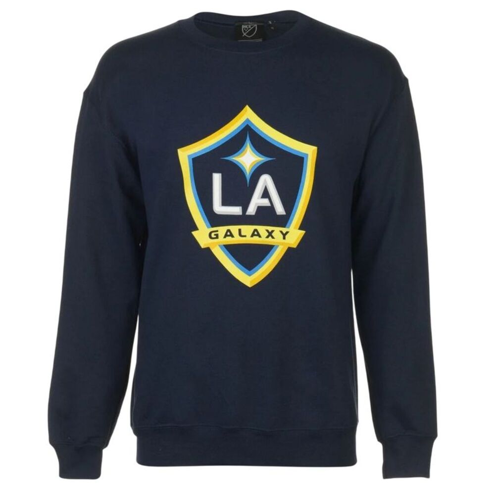 LA Galaxy Mens Logo Crew Neck Sweatshirt / Blue